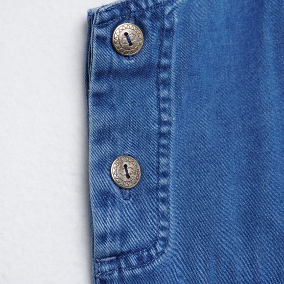 Sonoma Jean Company Denim Overall Pockets 90s Dress M - Picture 6 of 10